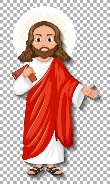 Personaje de dibujos animados de jesús aislado | Vector Gratis