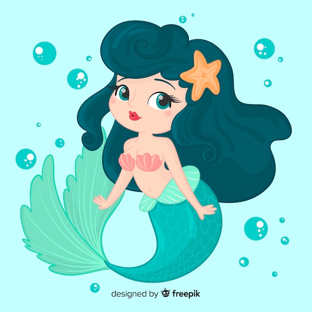 Dibujos Animados Sirena Vectores Fotos De Stock Y Psd Gratis