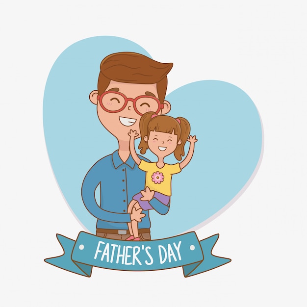 Download Personajes padre e hija | Vector Premium