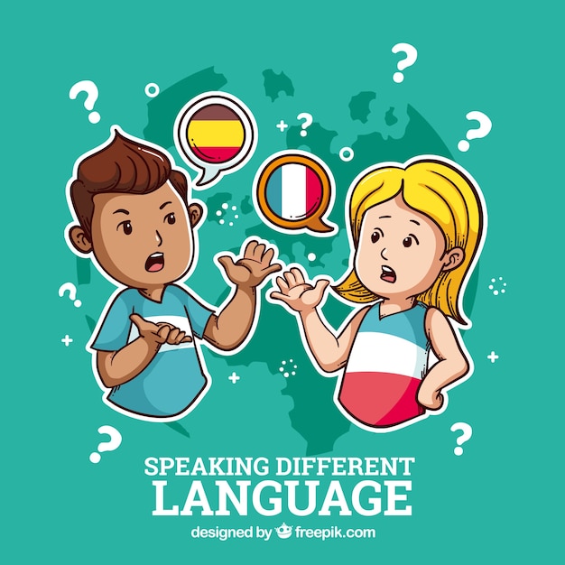 Personas Hablando En Diferentes Idiomas Vector Gratis