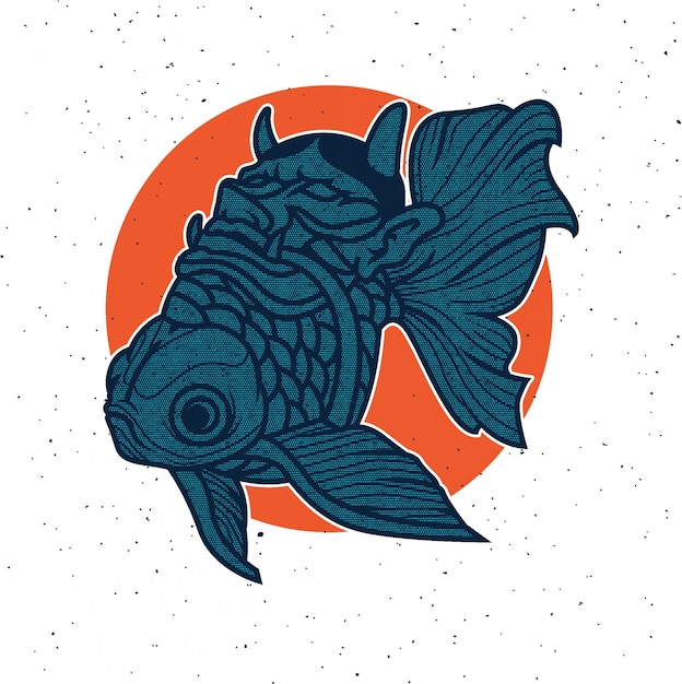 Pescado japonés | Vector Premium