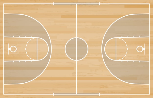 piso de la cancha de basquet con la linea en el fondo de textura de madera vector premium https www freepik es profile preagreement getstarted 4840887