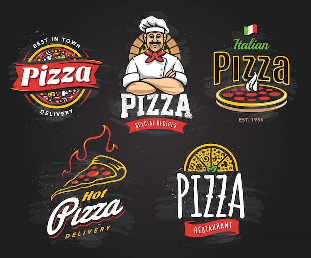 Imagenes De Logo Pizza Vectores Fotos De Stock Y Psd Gratuitos