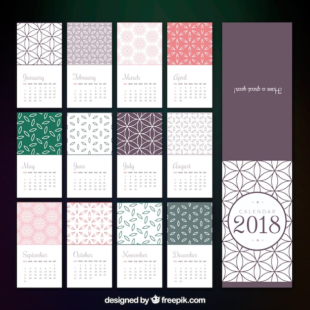Descarga tu plantilla calendario 2018 para imprimir Descarga tu plantilla calendario 2018 para imprimir