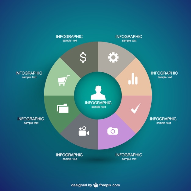 Plantilla De Infograf A Circular Descargar Vectores Gratis