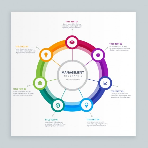 Plantilla De Infografía De La Gestión Empresarial Descargar Vectores Gratis 4903