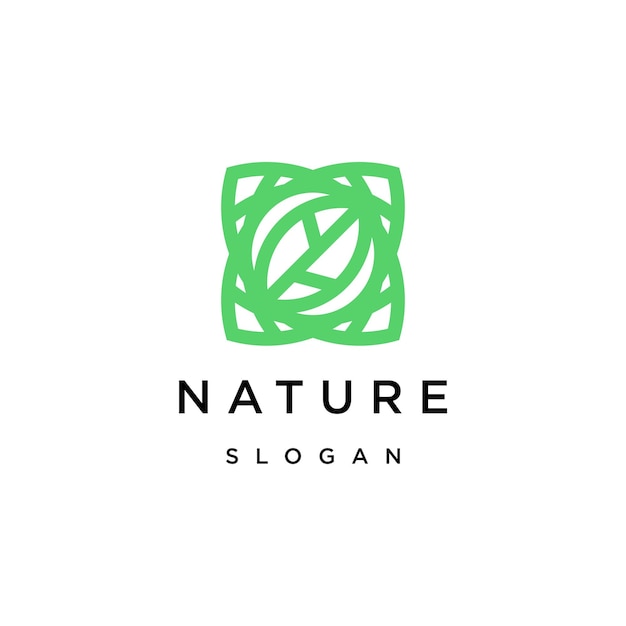 Plantilla De Dise O De Icono De Logotipo De Naturaleza Vector Premium