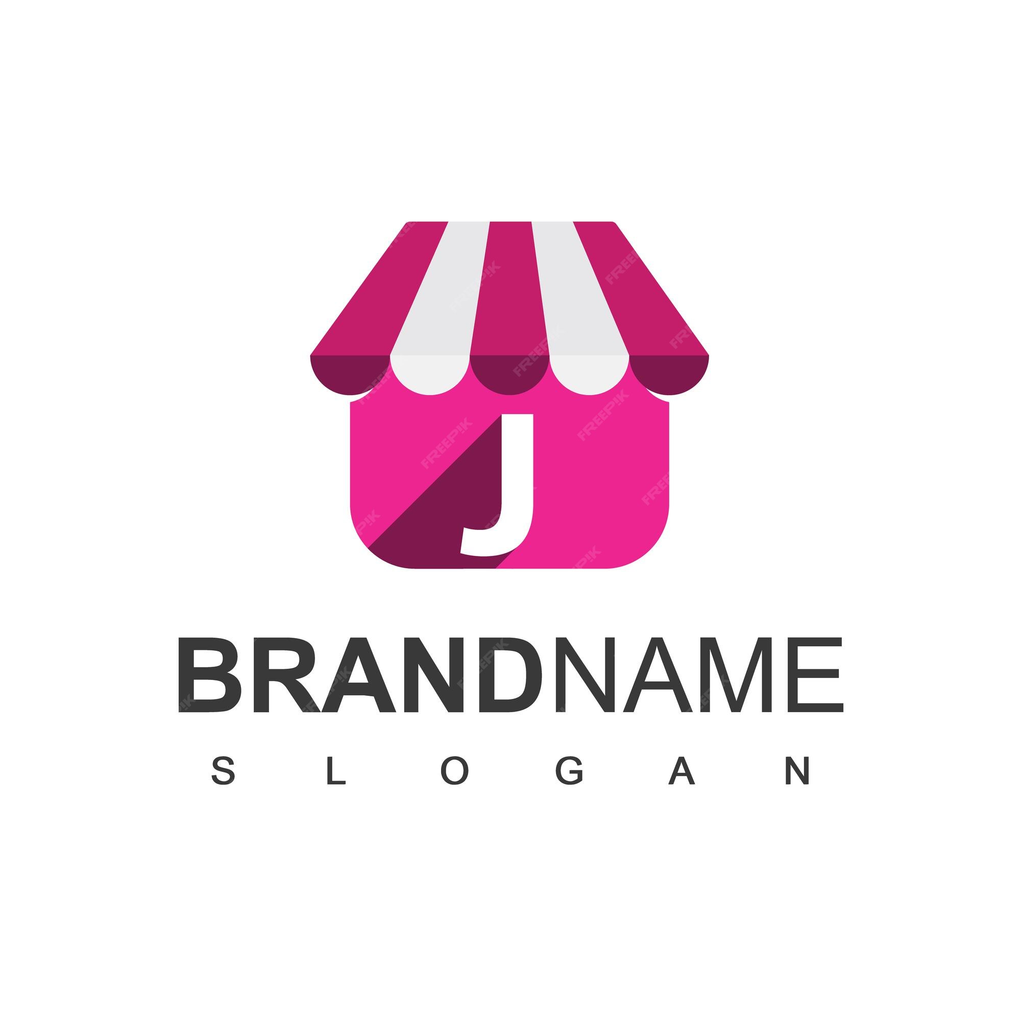 Plantilla De Diseño De Logotipo De Tienda De Letra J Símbolo De Tienda Online Vector Premium 1573