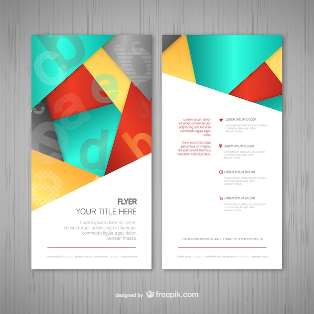 Plantilla De Flyer Vector Gratis