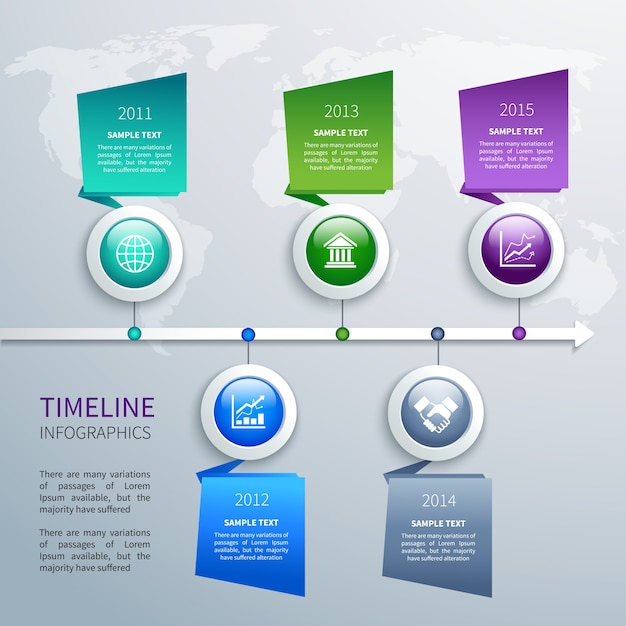 Plantilla De Infografia De Linea De Tiempo Descargar Vector Images