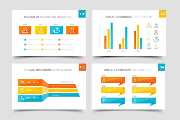 Plantilla De Infografía De Recursos Humanos | Vector Gratis