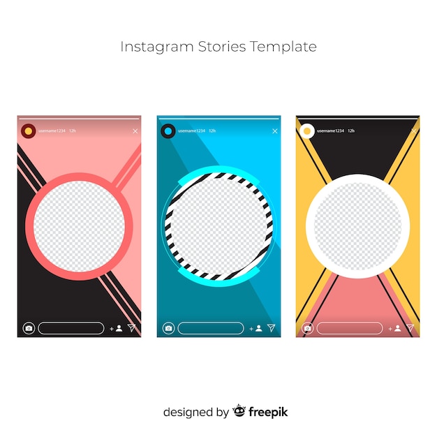 Plantilla De Instagram Stories Vector Gratis