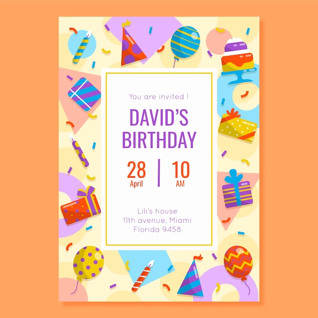 Invitación Digital de cumpleaños para niña - Maywayul