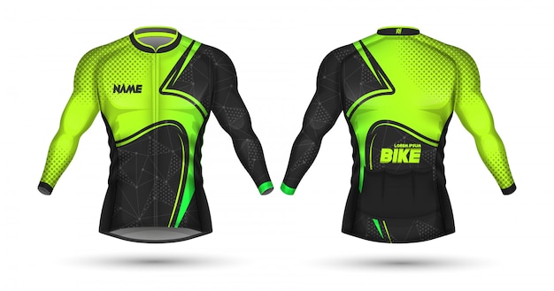 Download Plantilla de jersey de ciclismo | Vector Premium