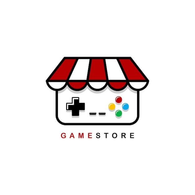 Plantilla De Logotipo De Tema De Tienda De Videojuegos Descargar