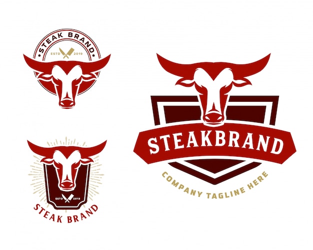 Plantilla De Logotipo De Tienda De Carne | Vector Premium