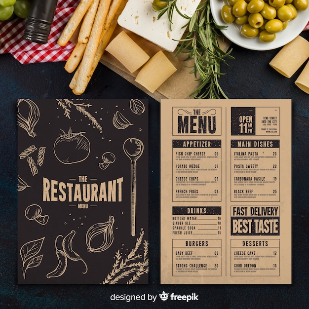 Modelo De Menu Do Restaurante Download Vetores Gratis Vrogue Co