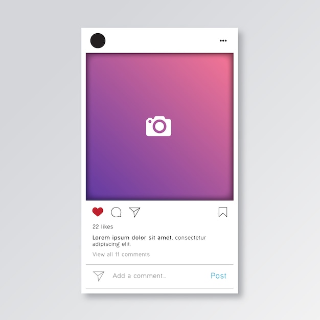 Plantilla de post de instagram | Vector Premium