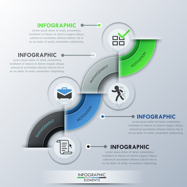 Plantilla De Proceso De Infografía Moderna Vector Premium 5992