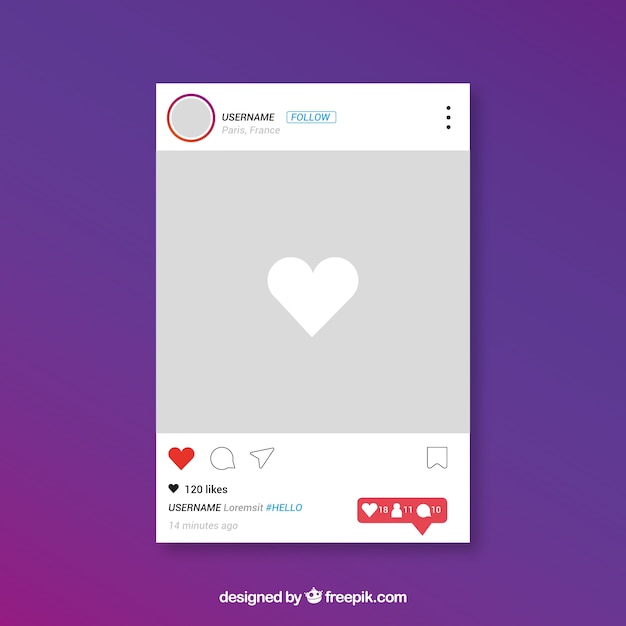 Fake Instagram Post Template Editable / Social media instagram post