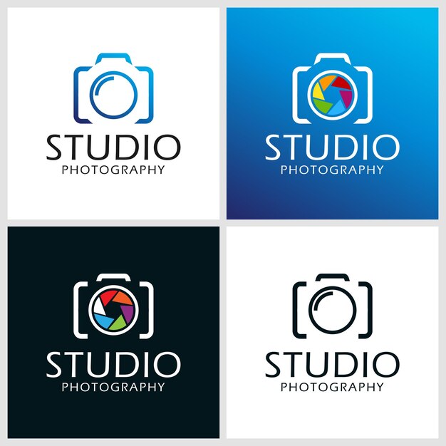 Plantillas De Logotipos De Fotograf A Vector Premium