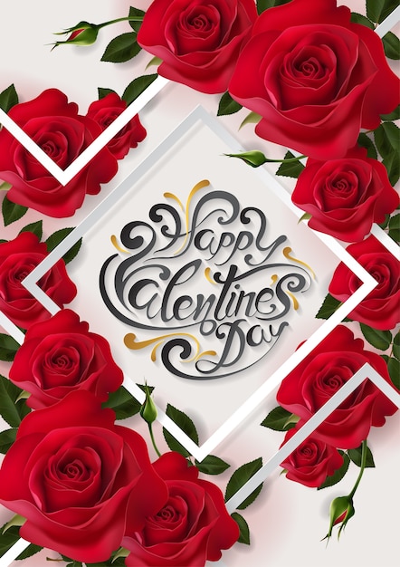 Plantillas de tarjetas de felicitación de san valentín. | Vector Premium