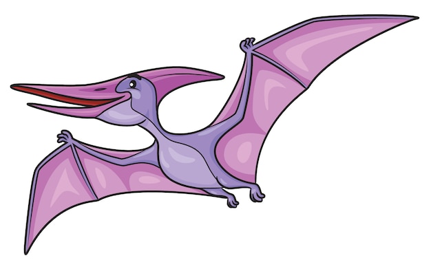 Pterodáctilo de dibujos animados Vector Premium