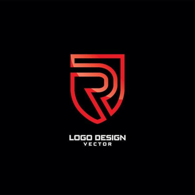 R letter logo design vector | Vector Premium