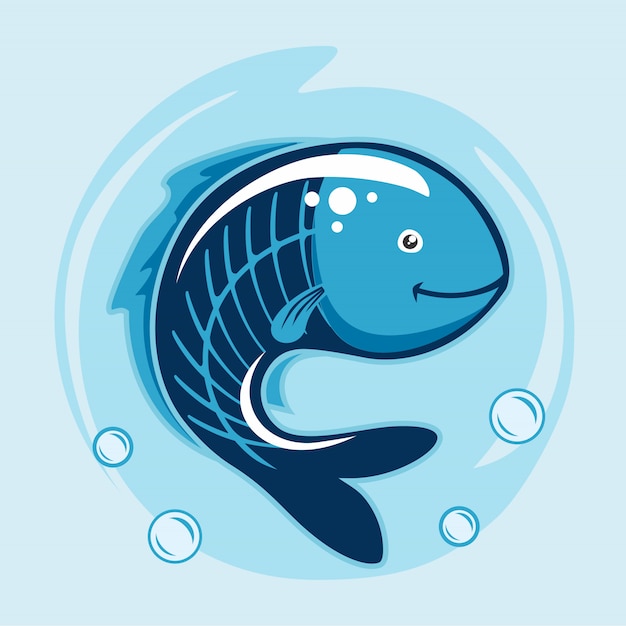 Rayos X Pescado Animales De Dibujos Animados Vector Premium