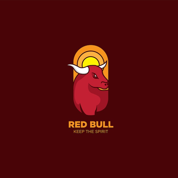 Red Bull Logo Emblema Vector Premium