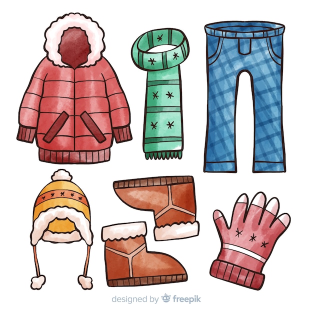 Ropa de invierno imprescindible | Vector Gratis