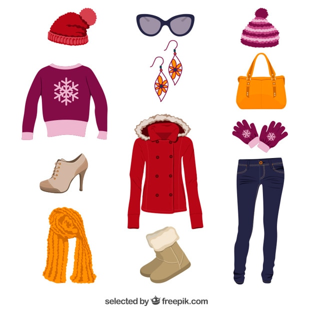 Ropa de invierno | Vector Gratis