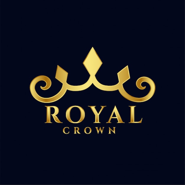 Download Royal crown logo concept icono premium diseño | Vector Gratis