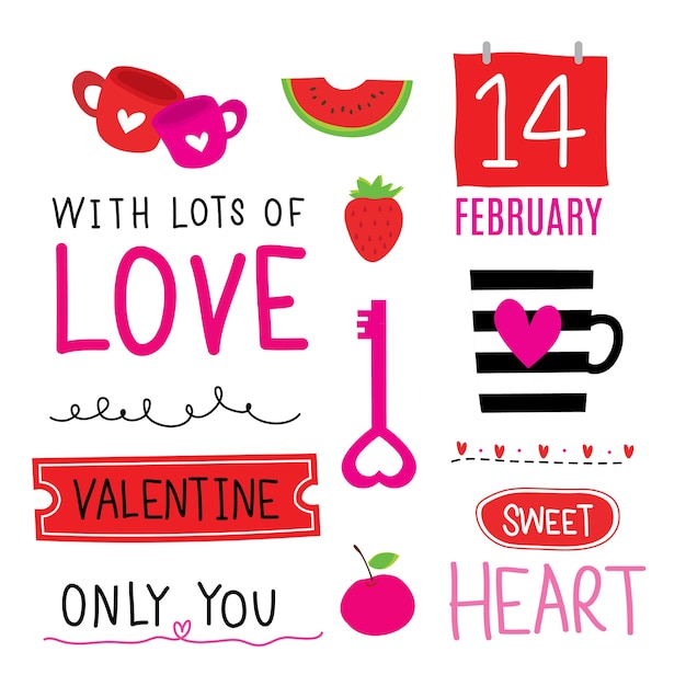 San Valentin Te Amo Carino Lindo Vector De Dibujos Animados