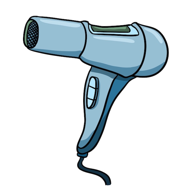 Secador de pelo vector icono aislado | Vector Premium