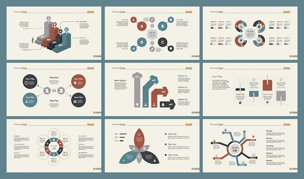 Seis Plantillas De Diapositivas De Investigación | Vector Gratis