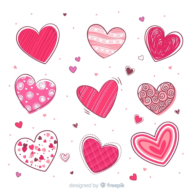 Set De Corazones | Vector Gratis