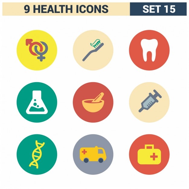 Set De Iconos De Cuidados De Salud Descargar Vectores Gratis 9503