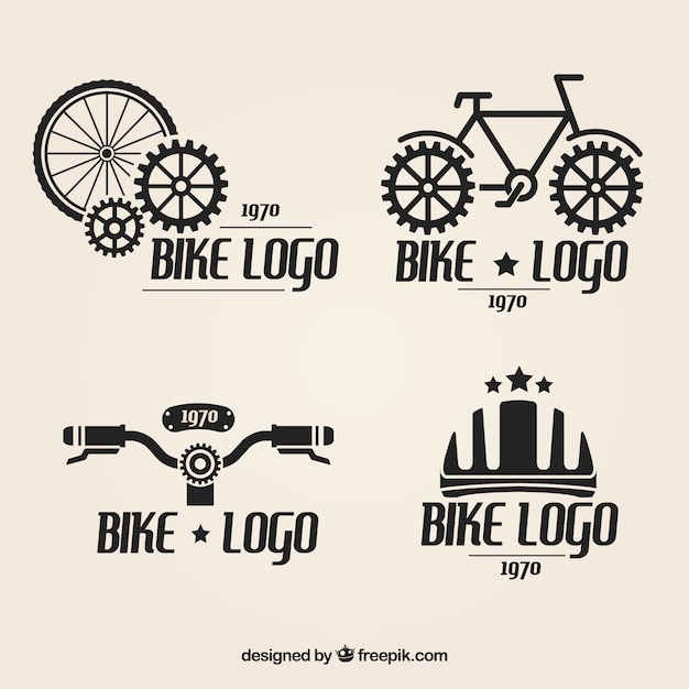 Set De Logos De Bicicletas Descargar Vectores Gratis