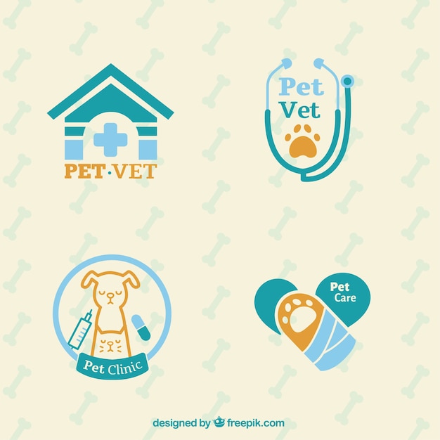 Set De Logos De Veterinario Descargar Vectores Gratis 1107