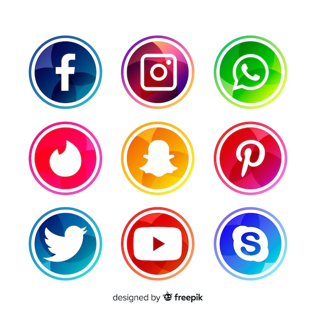 Download Imágenes de Logos Redes Sociales | Vectores, fotos de ...