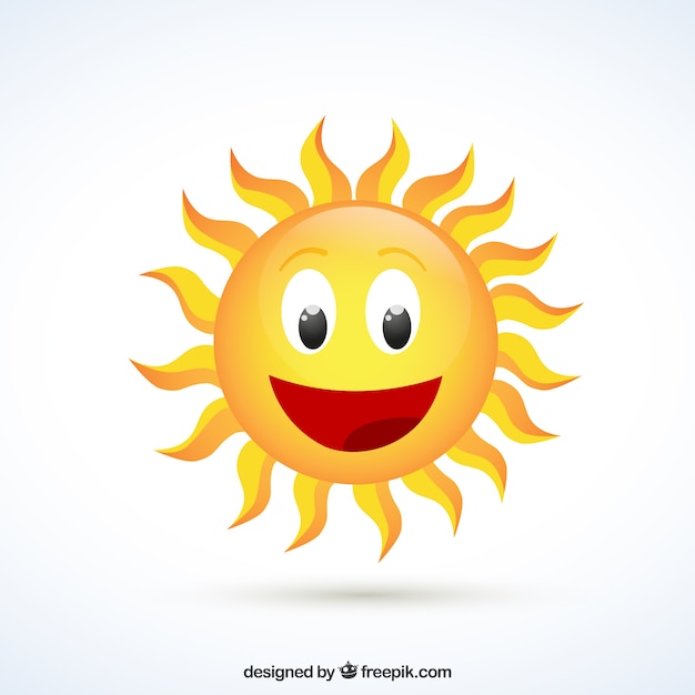 Sol feliz | Vector Premium