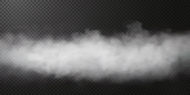 Soplo De Humo Blanco Aislado Sobre Fondo Negro Transparente Png