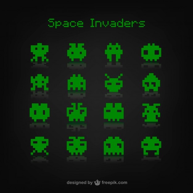 Space invaders juego | Descargar Vectores gratis