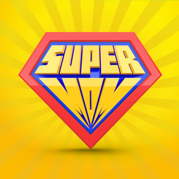 Download Súper mamá. logo de supermamá. concepto del día de la ...