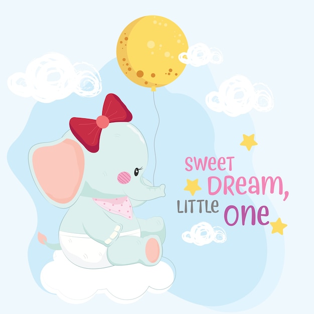 Download Sweet dream little one | Vector Premium