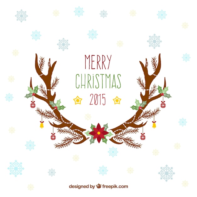 Tarjeta de agradecimiento de navidad 2015 | Vector Gratis