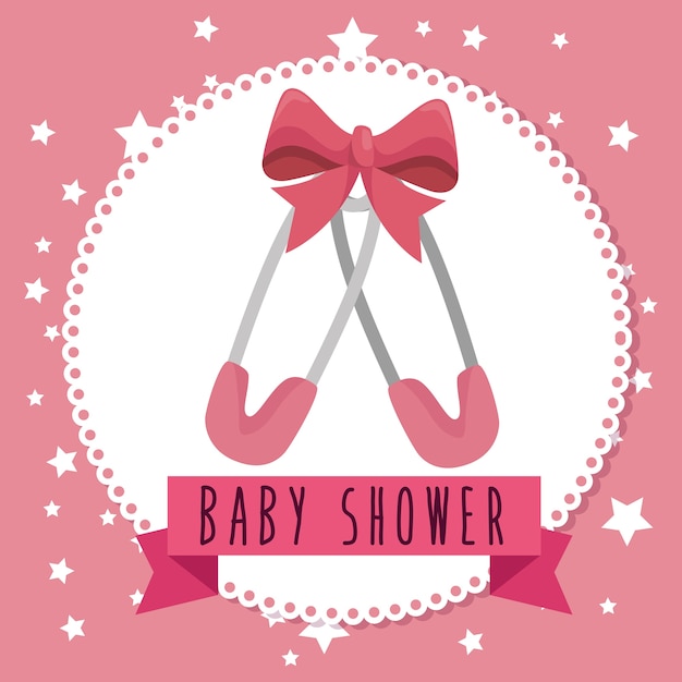 Tarjeta de felicitación de baby shower | Vector Premium