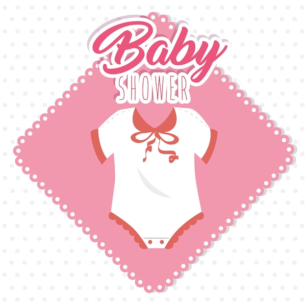 Tarjeta de felicitación de baby shower | Vector Premium