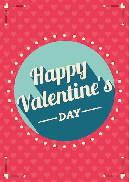 Tarjeta de felicitación de san valentín | Vector Gratis